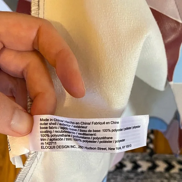 Eloquii Multicolor Diamond Patterned Belted Long-sleeved Dress - Picture 8 of 11